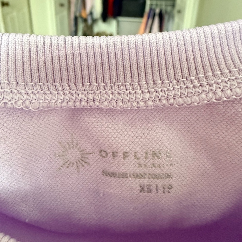 Offline Lavender Cropped T-Shirt - Picture 3 of 3